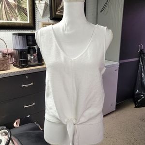 Madewell Tie bottom top Size L